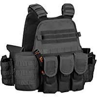 Los mejores  - Gonex Chaleco Táctico de Hombre Militar MOLLE Chaqueta Antibalas de Protección Camuflaje para Airsoft CS Game Paintball…